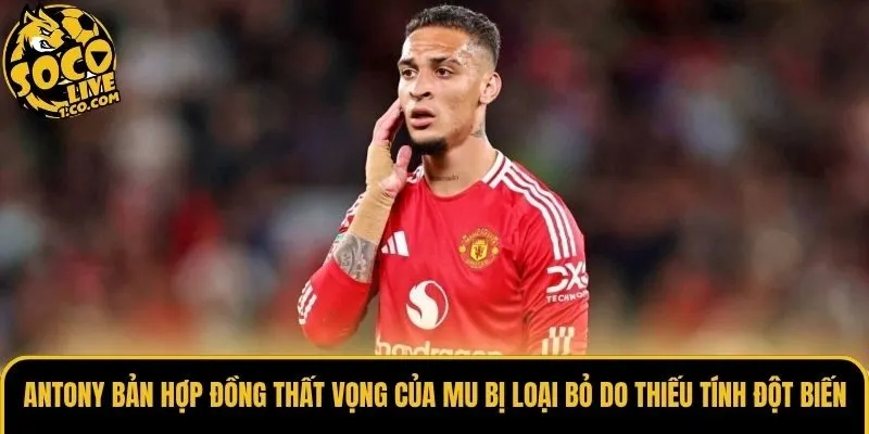Antony bản hợp đồng thất vọng của MU bị loại bỏ do thiếu tính đột biến