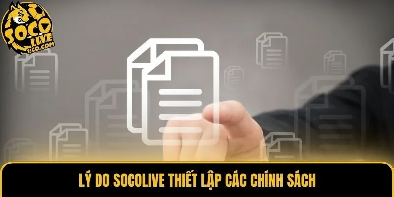 Lý do Socolive thiết lập các chính sách