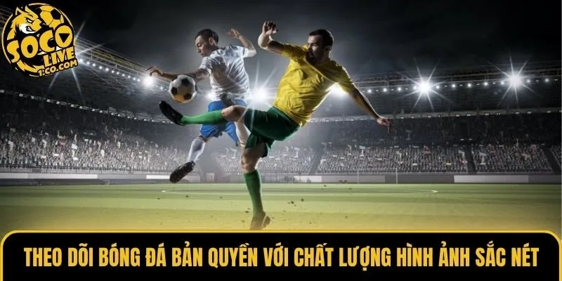 Theo dõi bóng đá bản quyền với chất lượng hình ảnh sắc nét